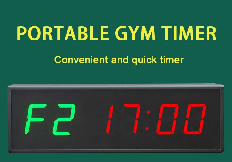 Fitness Electronic Gym Timer With Remote And Built In Powerful Magnet Large Led Digital Anti Vertigo Display
