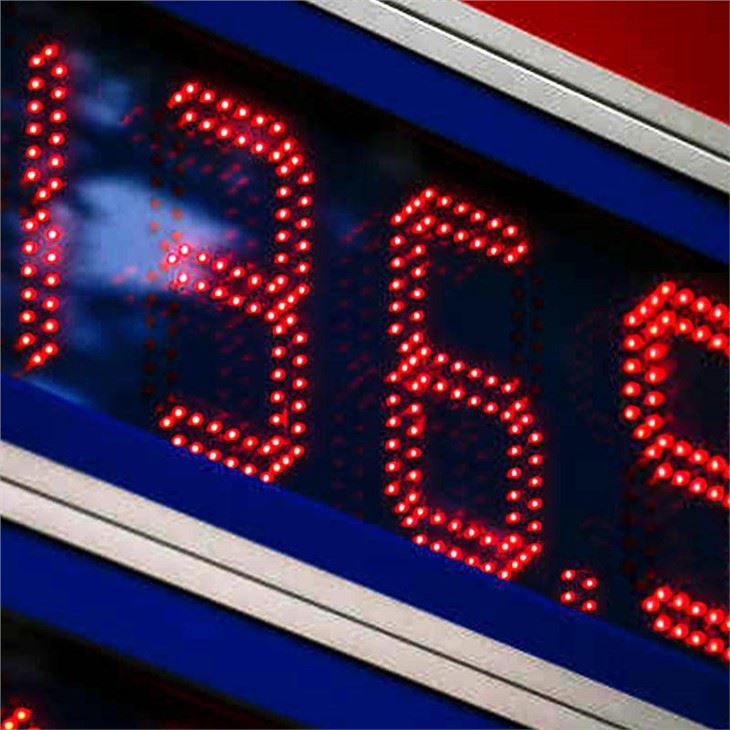 gas price sign
